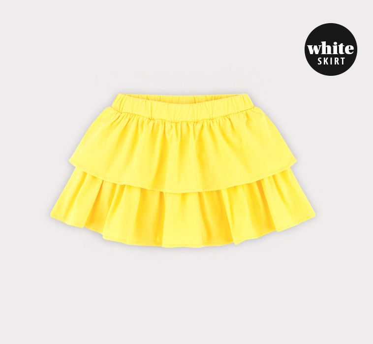 韓國 HEJMINI - 荷葉袖Be Love蛋糕裙套裝-白