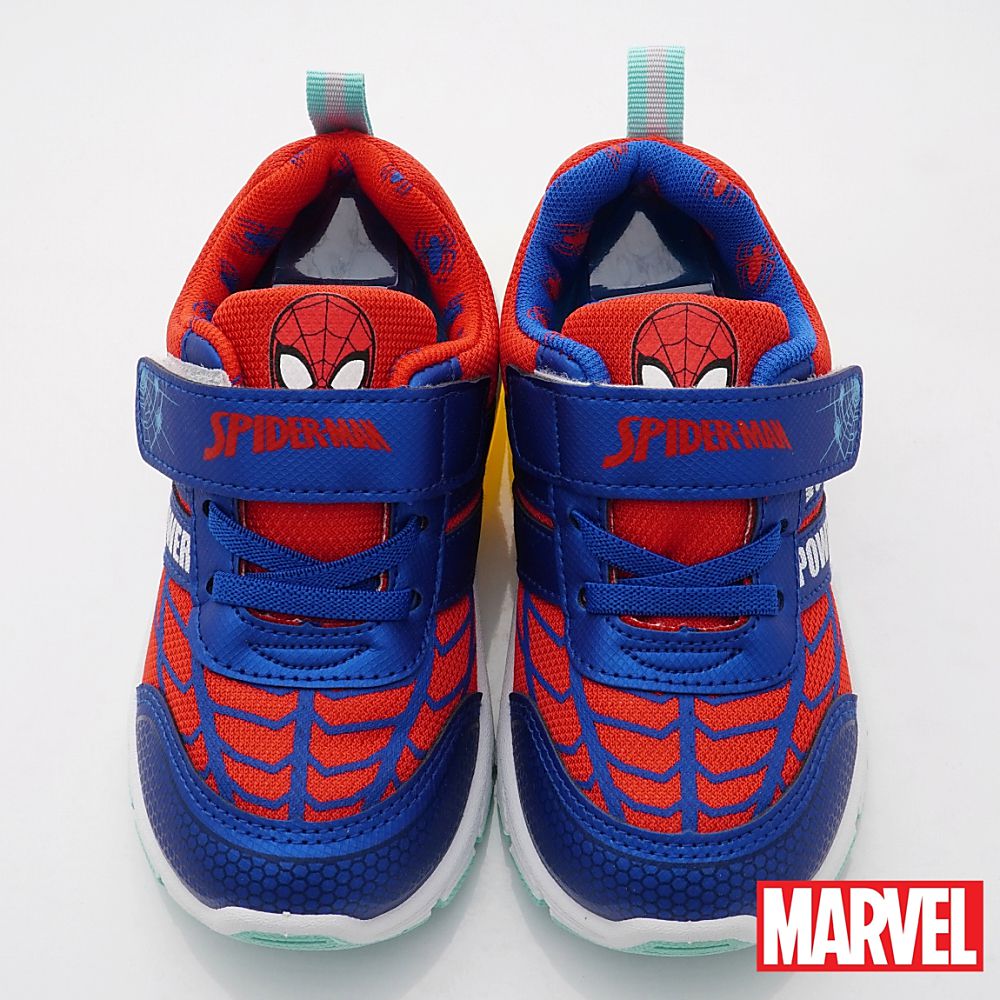 漫威MARVEL - 台灣製蜘蛛人電燈運動鞋(中小童段)-運動鞋-紅藍