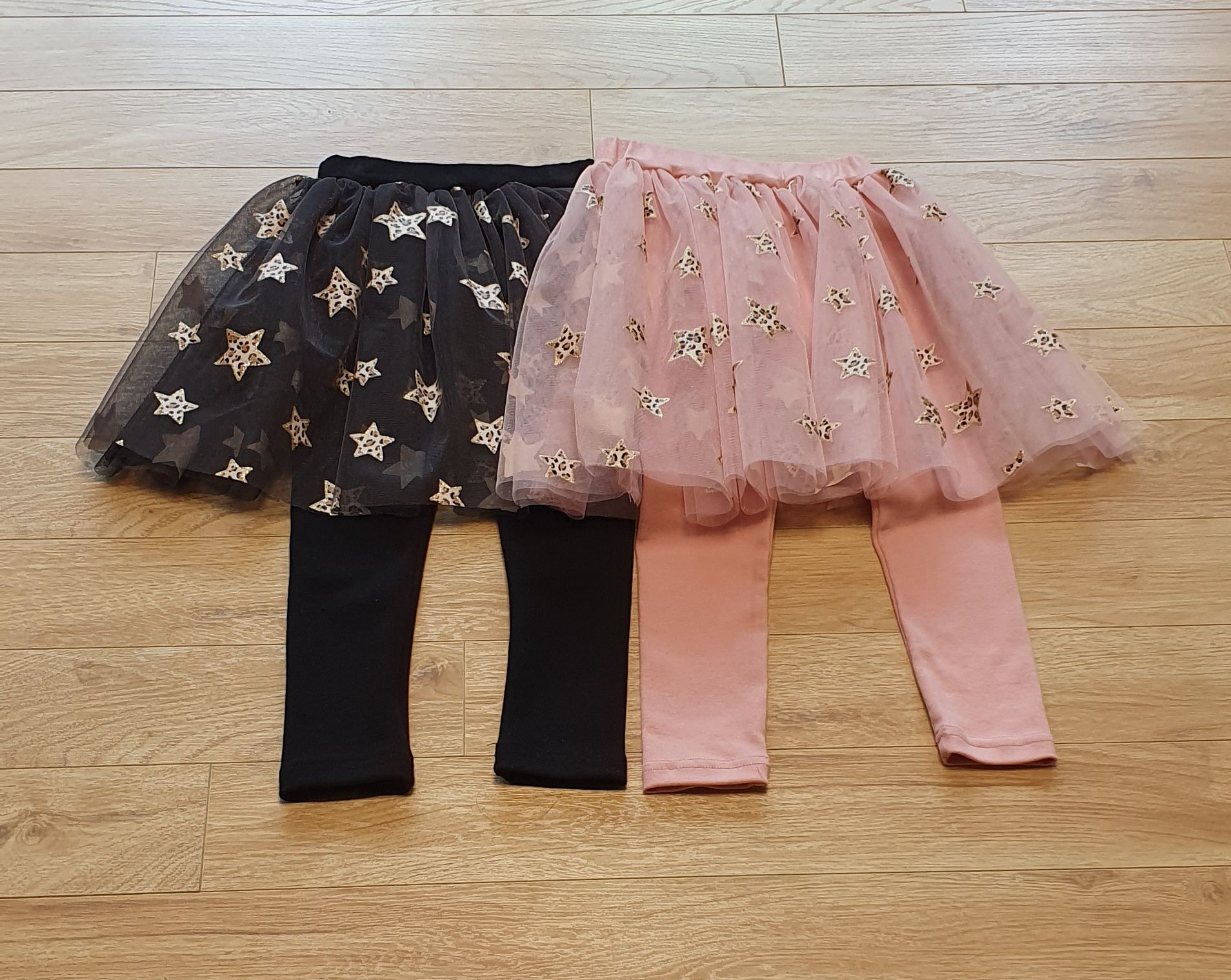 韓國 ERU - 豹紋星星點綴網紗內搭褲裙-粉