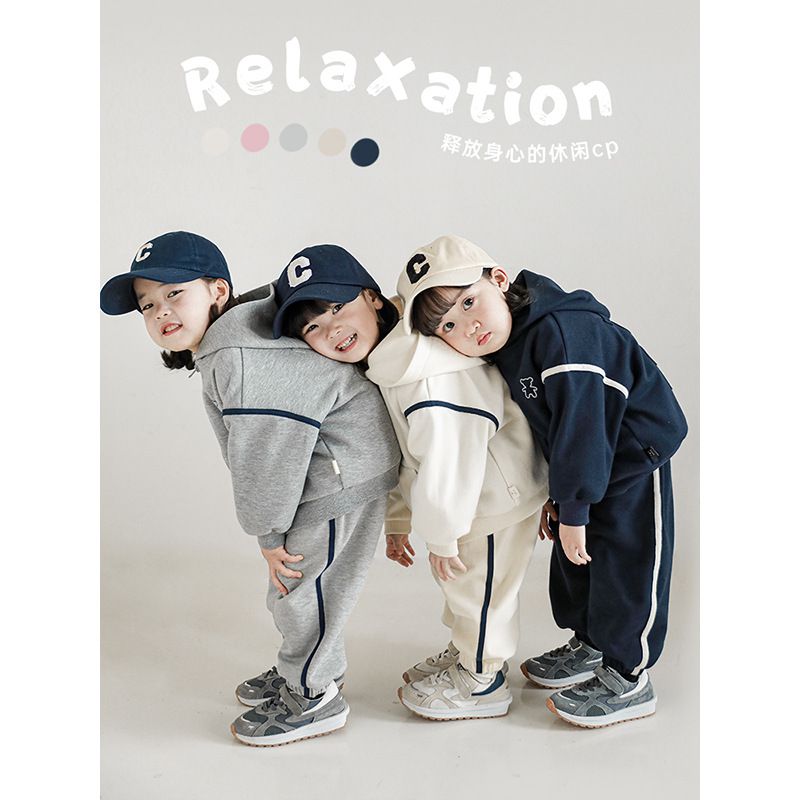 棉質休閒運動束口長褲-粉色