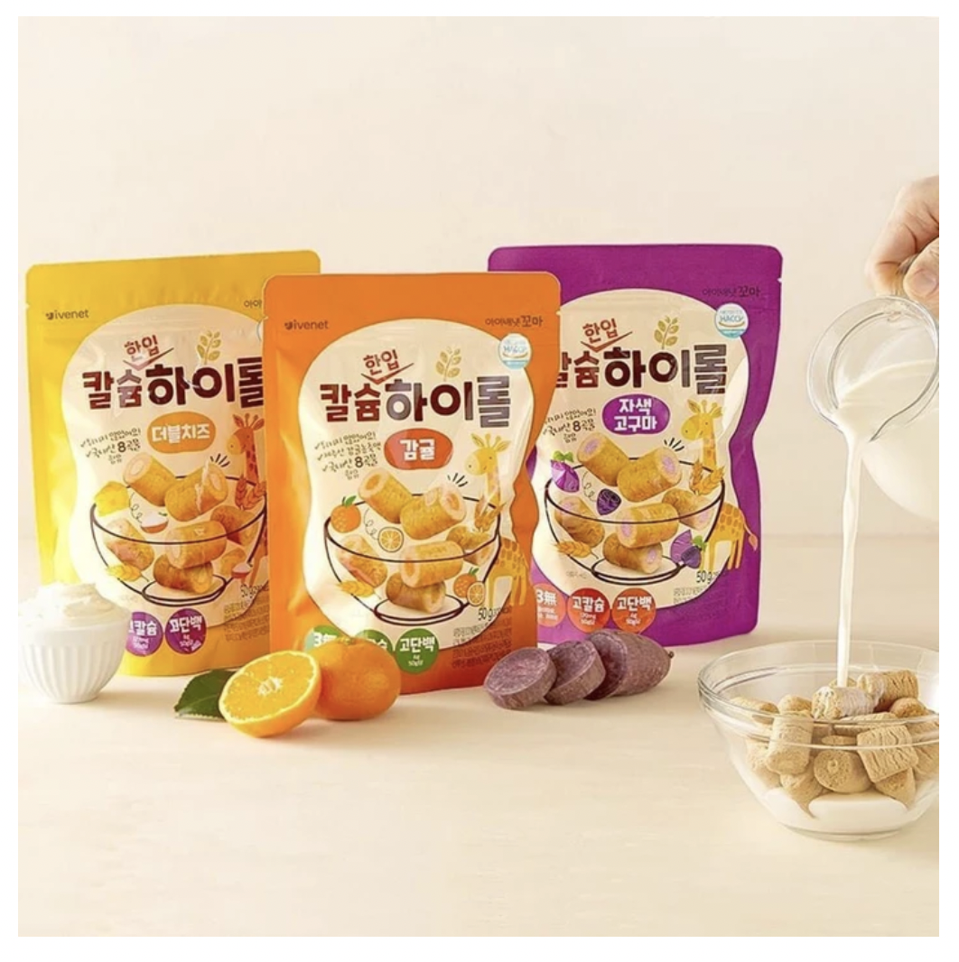 ivenet-艾唯倪 - 穀物卷 柑橘風味_1-3歲以上-50g/包