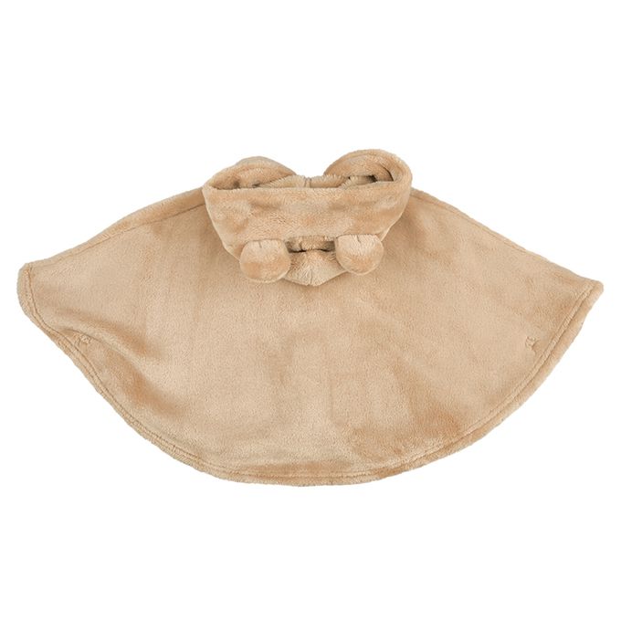 akachan honpo - 斗篷-刷毛-咖啡色 (60~80cm)