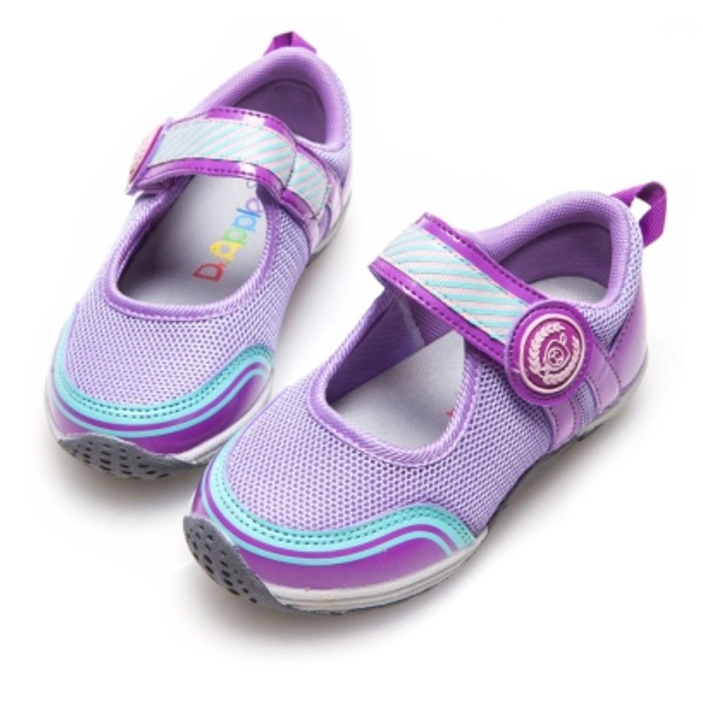 Dr. Apple - 機能童鞋_運動風元素女孩涼鞋-紫