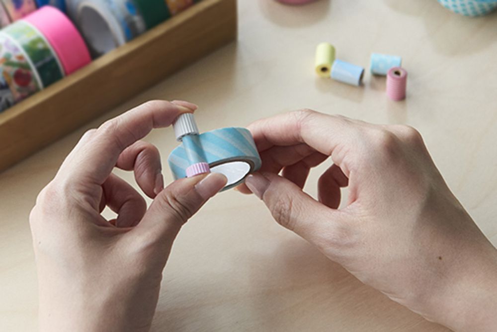 日本文具 Kanmido - maco 筆式紙膠帶收納專用軸 10入組 (15mm)