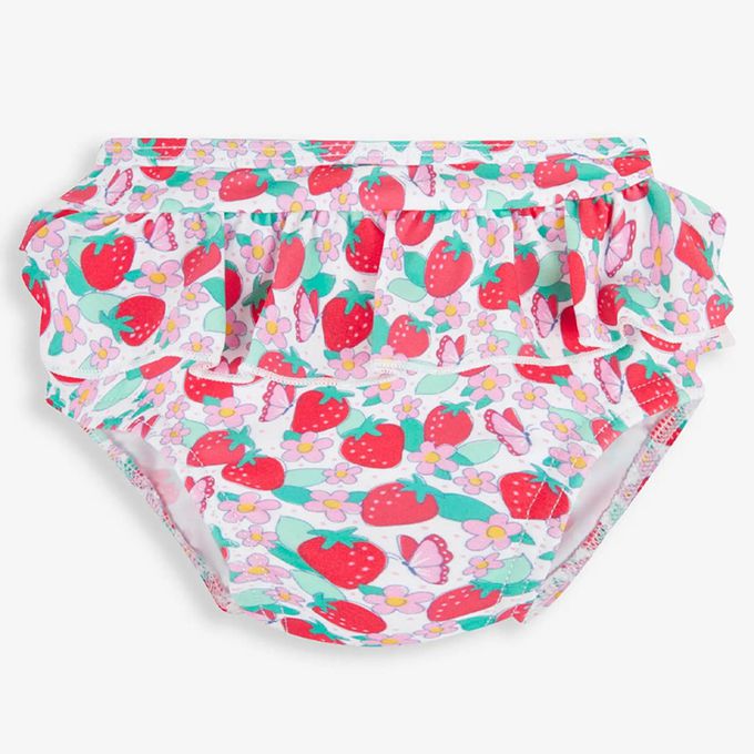 英國 JoJo Maman BeBe - 嬰幼兒/兒童兩件式防曬泳裝-甜蜜草莓