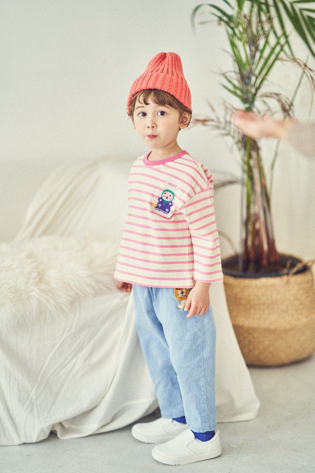 韓國 Mimico - 彩色毛毛獅哈倫褲-天藍