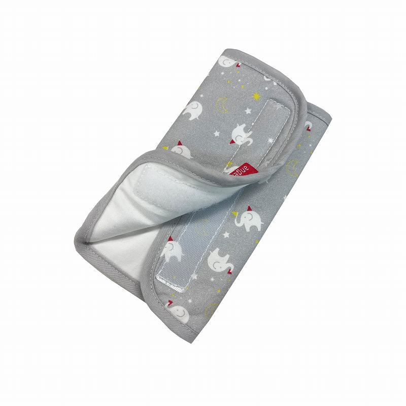 akachan honpo - angelette背帶口水巾-深灰色 (W215×H165mm)