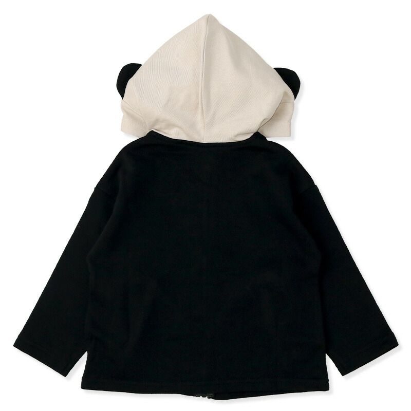 日本 ZOOLAND - 純棉動物耳朵薄外套-狐狸-橘