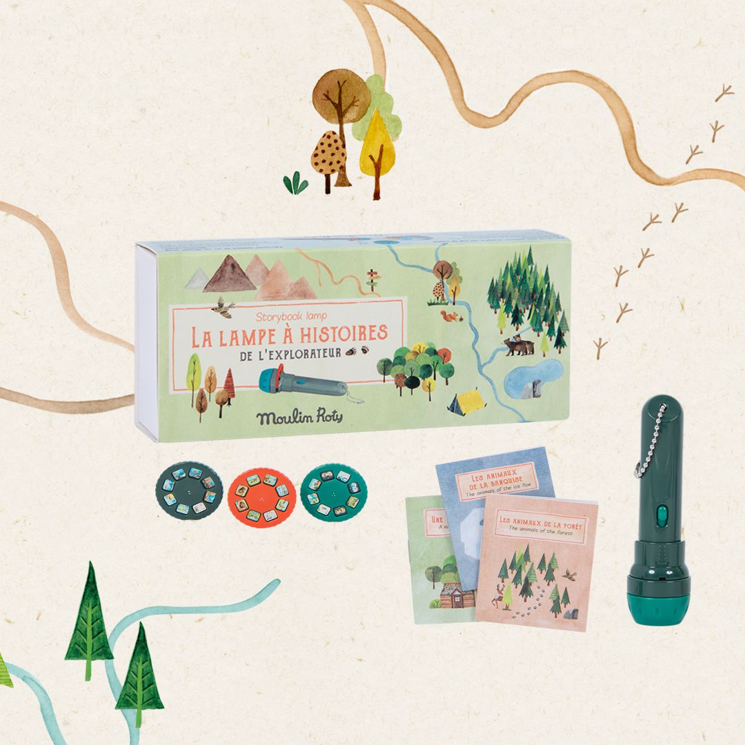 Moulin Roty - 故事手電筒精裝組-探索世界