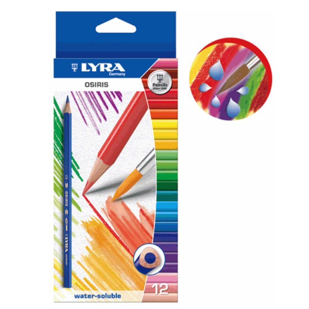 德國LYRA - 學用三角水彩色鉛筆(12色)