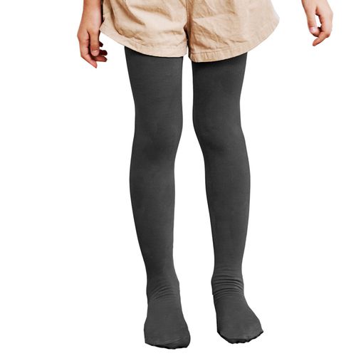 GIAT - 兒童暖力守護內刷毛褲襪(褲襪款)-深灰
