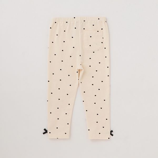 日本 petit main - 百搭女孩合身內搭褲-桃粉