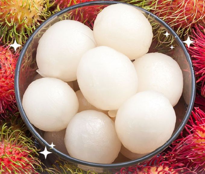 愛品鮮 - 泰國去殼紅毛丹鮮果肉4盒組(250g±5%/盒)