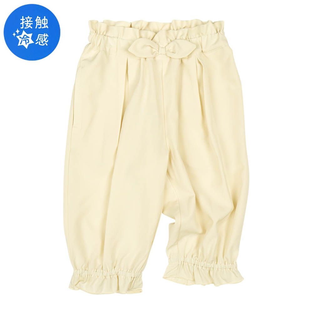 涼感7分褲-象牙白色