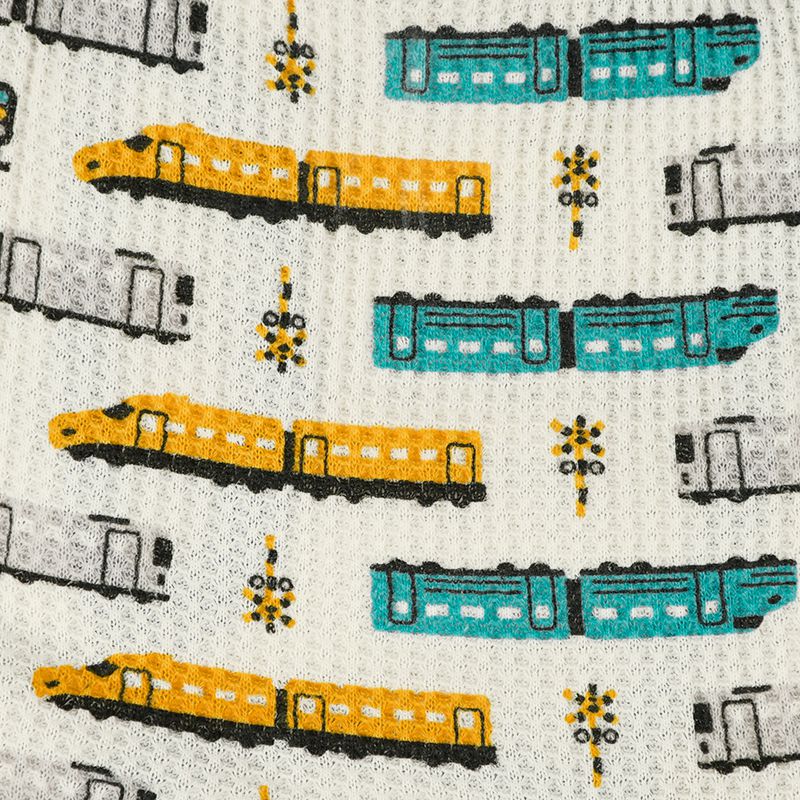 akachan honpo - 四角褲2件組-電車-藍色