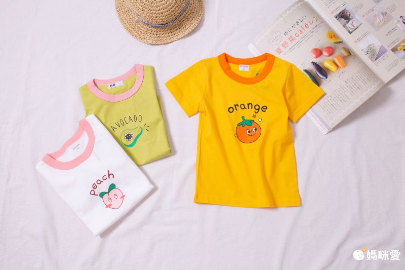 純棉短袖上衣-草莓-粉色