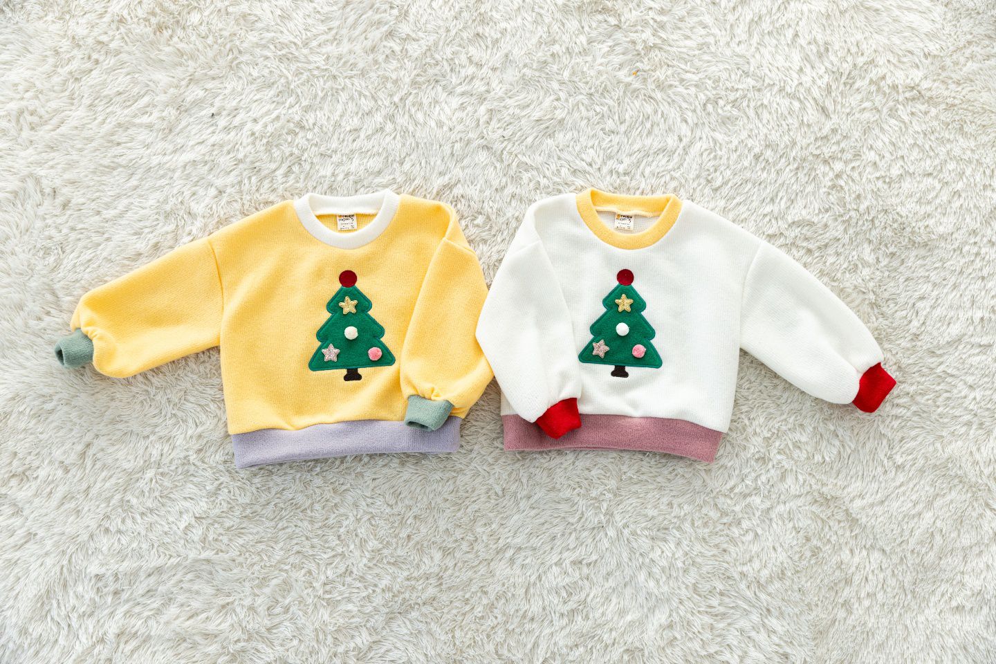 韓國 Orange Mom - 立體聖誕樹T-黃