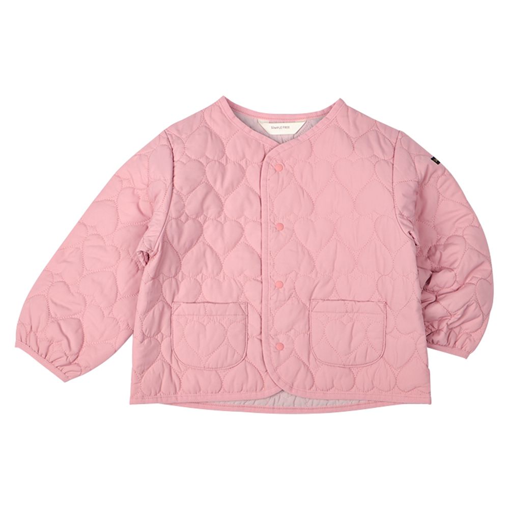 鋪棉夾克 超細纖維-粉紅色