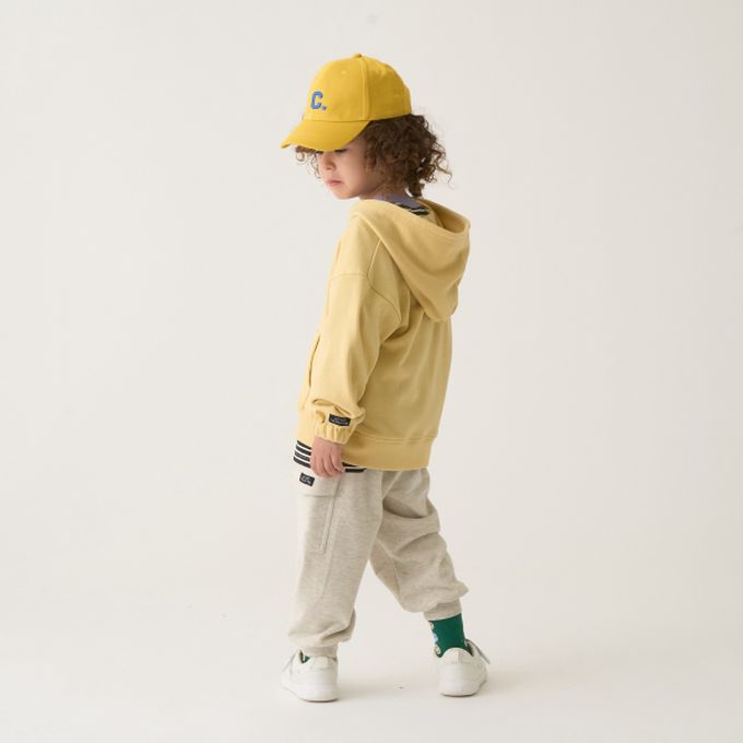 日本 b-ROOM - 簡約休閒派克連帽外套-燕麥灰