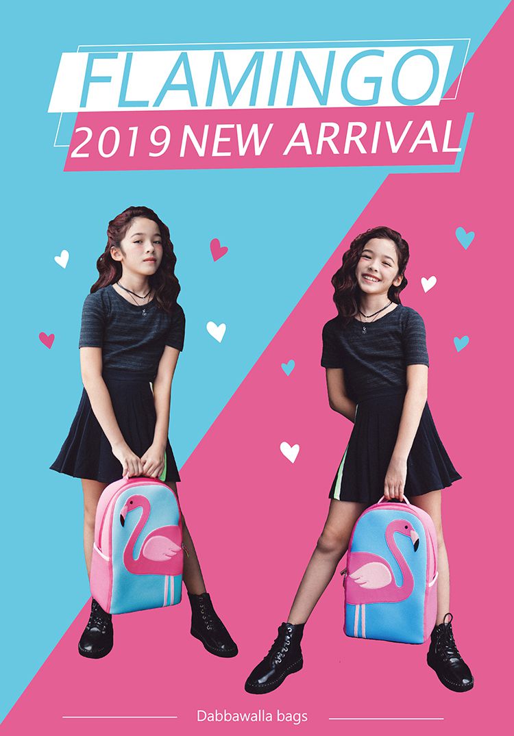 美國 Dabbawalla - 瓦拉包-粉鶴甜心學生包