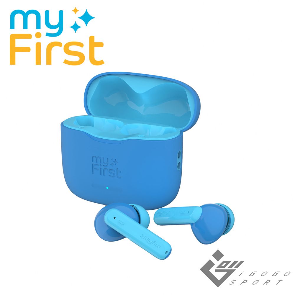 myFirst - CareBuds 真無線藍牙兒童耳機-藍色-全球首款真無線藍牙兒童耳機