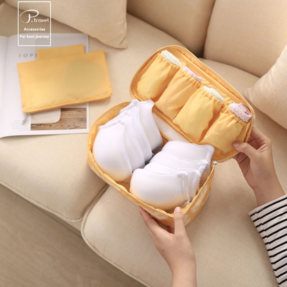 P.travel - 內衣收納包-雛菊黃