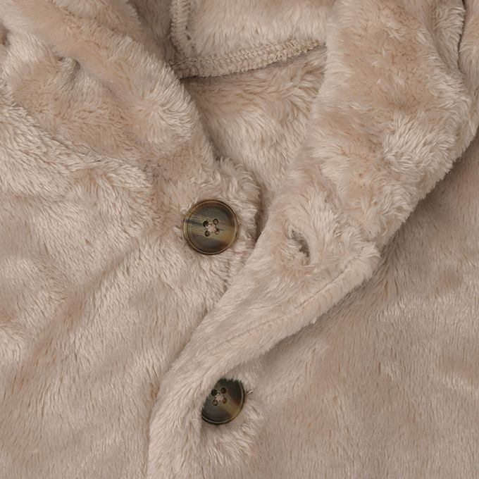 akachan honpo - 刷毛斗篷-咖啡色 (60~80cm)