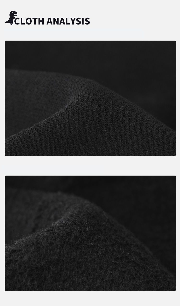 TONGMO - 加厚造型腰鬆緊休閒長褲-恐龍背棘-深灰色