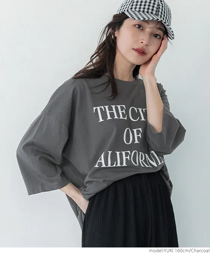 日本 COCA - 美式LOGO 寬版薄長袖上衣-大人-白