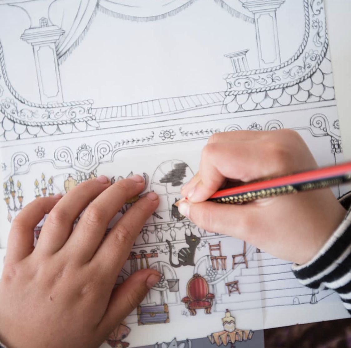 Moulin Roty - 塗鴉貼紙冊-魔法老鼠