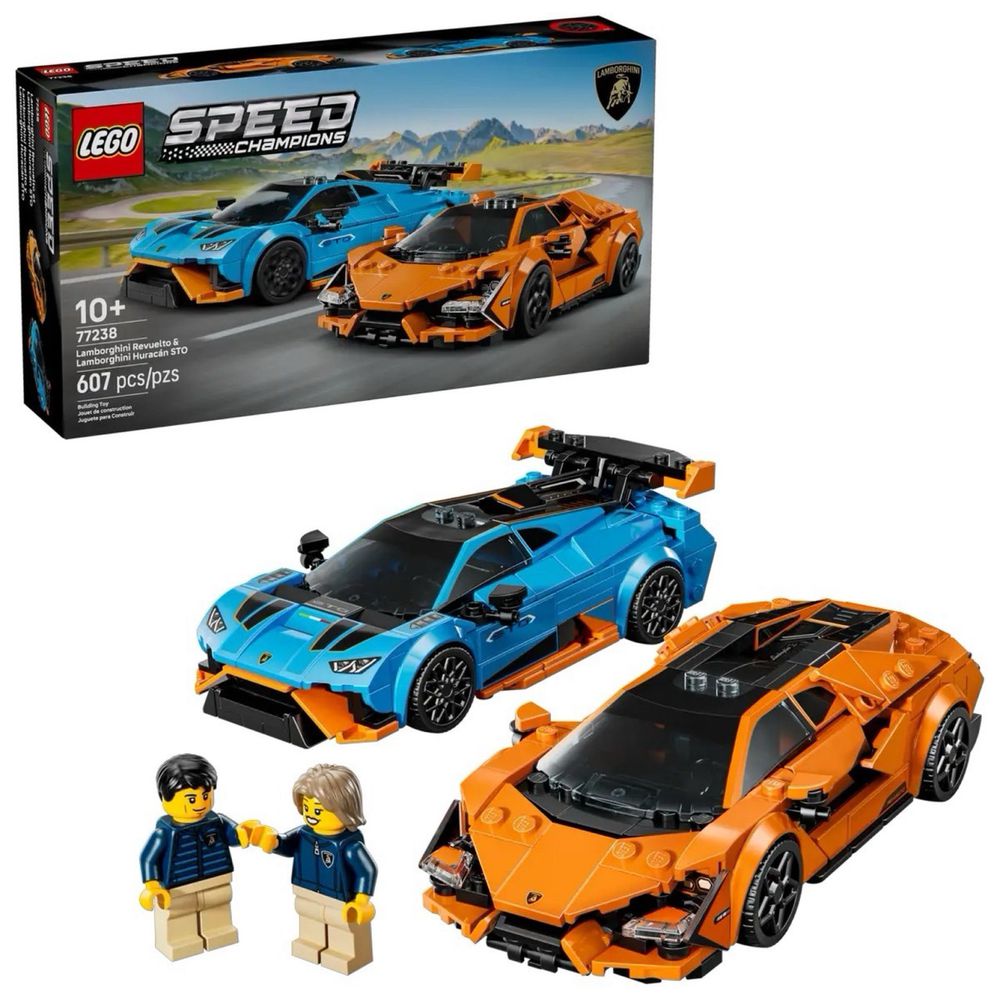 LEGO 77238 Lamborghini Revuelto 和 Huracán STO Lamborghini Revuelto & Huracán STO
