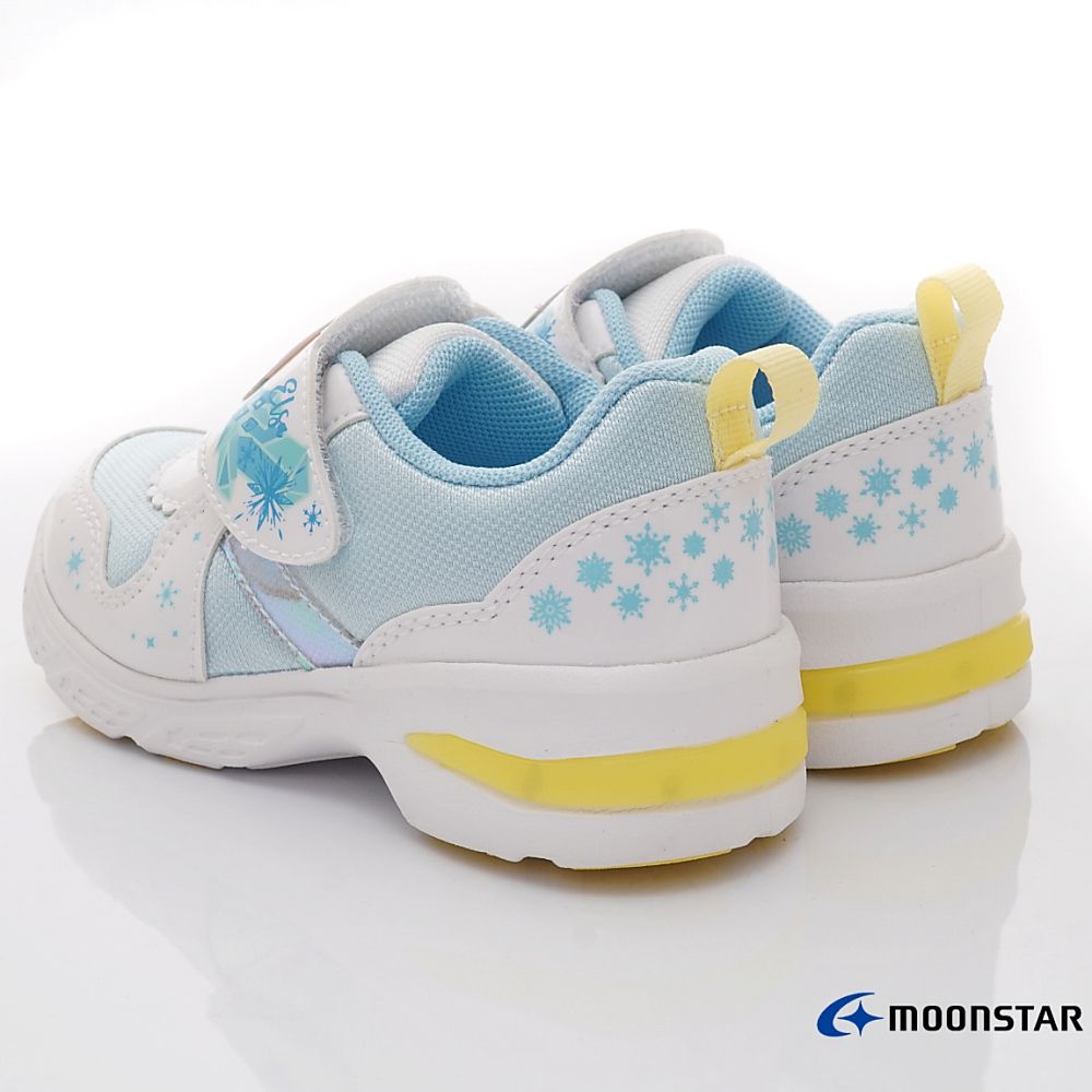 Moonstar日本月星 - DN冰雪奇緣電燈(中小童段)-運動鞋-白