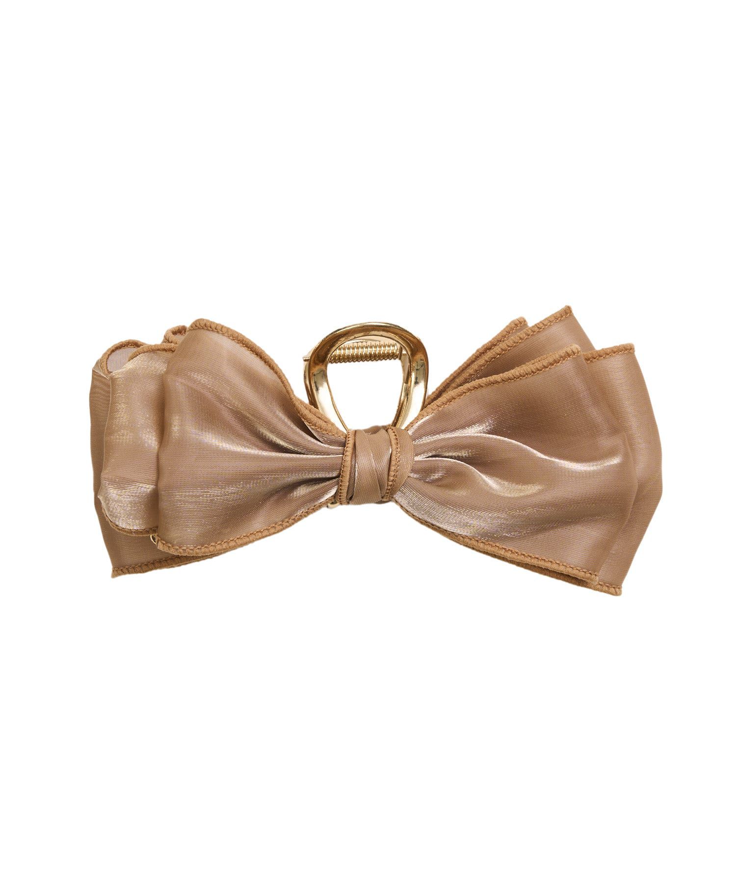 日本 Lattice - 夢幻蝴蝶結金屬髮夾/鯊魚夾-時尚黑