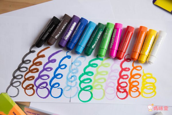 英國Little Brian - 可洗式無毒兒童專用水彩棒-6色(金屬色）