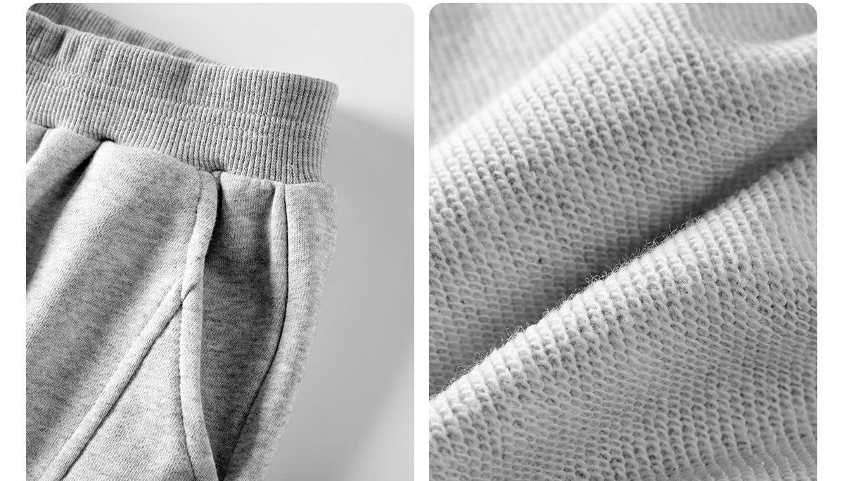 卡通汪汪隊棉質束口休閒運動長褲-卡通人物毛毛-灰色