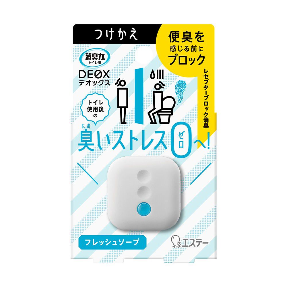 日本 ST 雞仔牌 - DEOX 浴廁淨味消臭力除臭放置型補充包-清新皂香-6ml