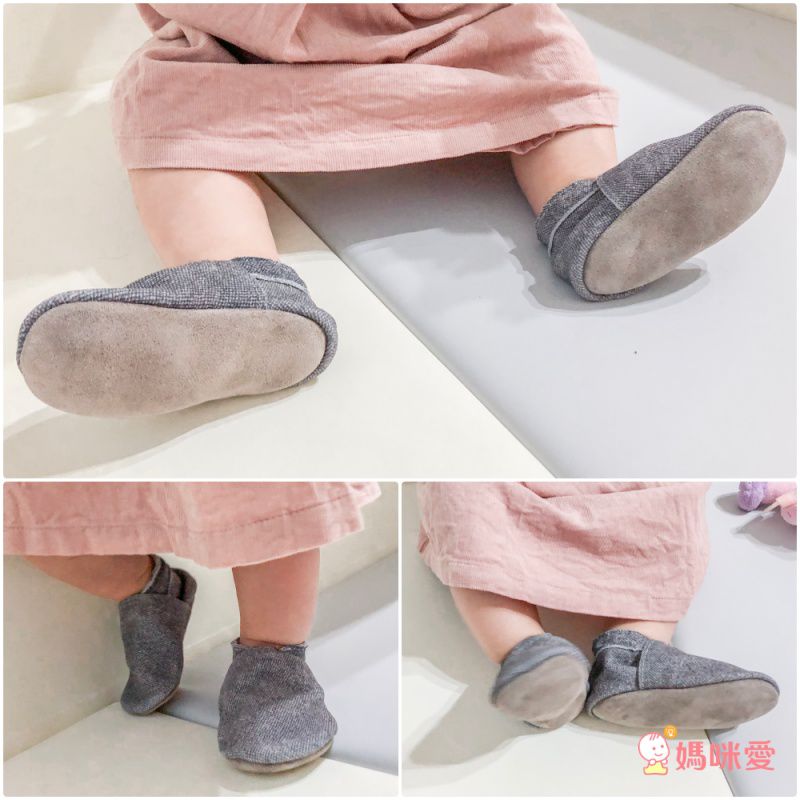 英國Inch Blue - 真皮手工寶寶鞋-水彩花