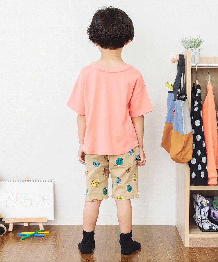 日本 BREEZE - 熱銷！百搭休閒印花短褲-乳牛紋-黑白