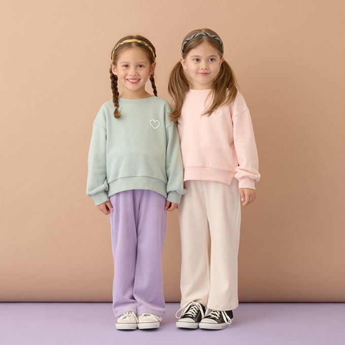 日本 Lycee mine - 柔軟絨面針織素色長褲-卡其杏