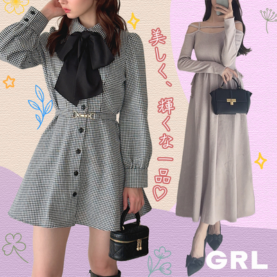 【日本GRL】女神最愛絕美洋裝♡♡酷甜/唯美通通有！秋意新品別錯過了～
