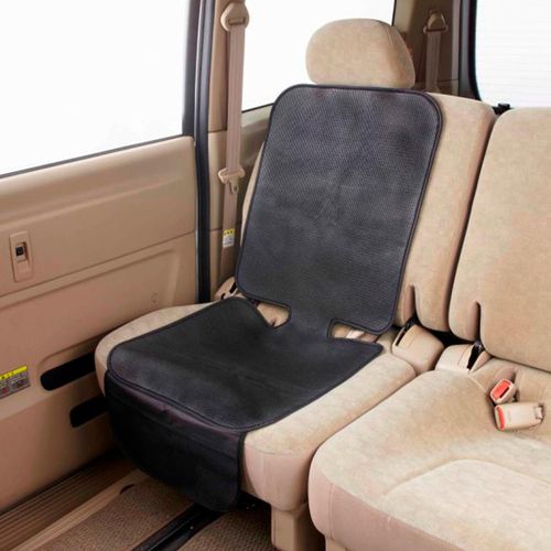 幼兒汽車座椅保護墊-網眼 附口袋-黑色