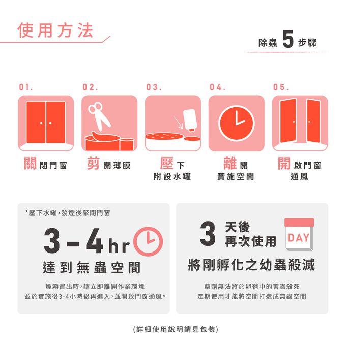 鱷魚 - 水蒸式殺蟎滅蟑劑-20g*3入