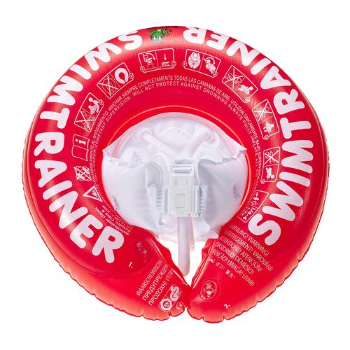 德國 SWIMTRAINER - 總代理正貨 嬰幼兒趴式學習游泳圈_適用 0-4歲 體重 6-18kg-紅色