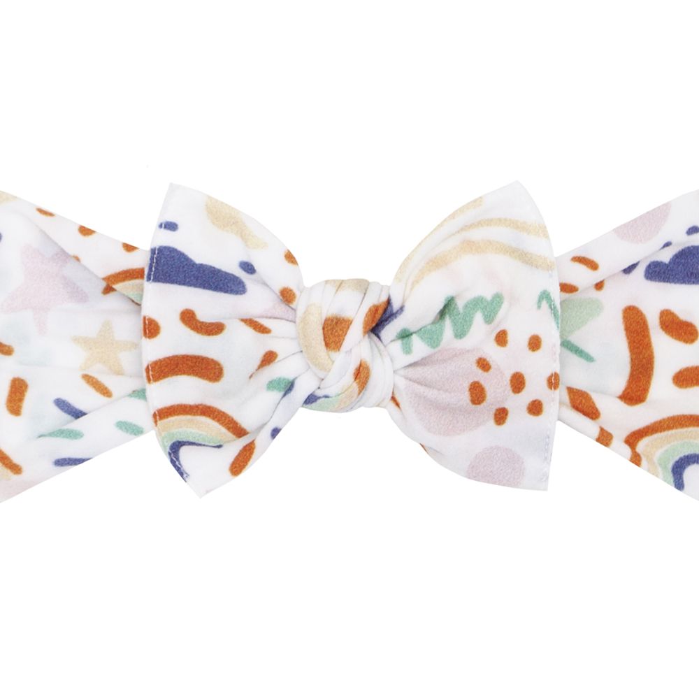 美國baby bling - 純手工極優雅細緻輕柔微彈性/毫無束縛感蝴蝶結髮帶/髮飾_印花經典款-夏日飛舞