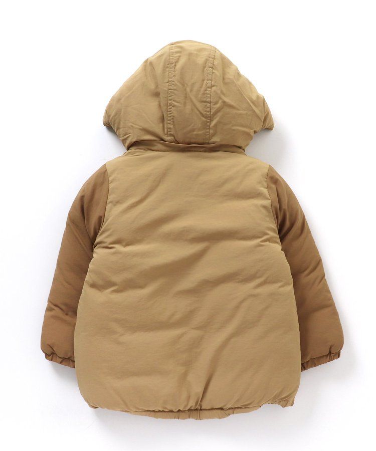 日本 BREEZE - 多口袋頂級保暖鋪棉連帽外套-卡其