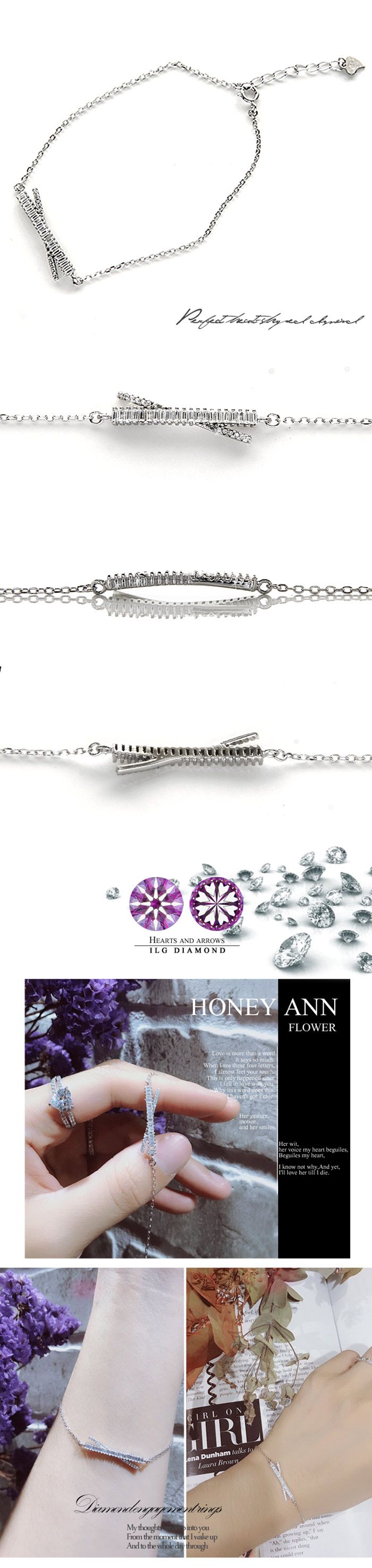 美國ILG鑽飾 - Cross系列交叉設計手鍊 -鑽飾第一品牌 唯一永久保固鑽體的名譽商家【BR063】-加贈高級珠寶級絨布盒1個-s925純銀外層電鍍頂級白K金-手鍊含扣總長：約21公分