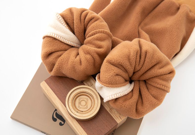 FANMOU - 加絨腰鬆緊束口休閒長褲-粉色