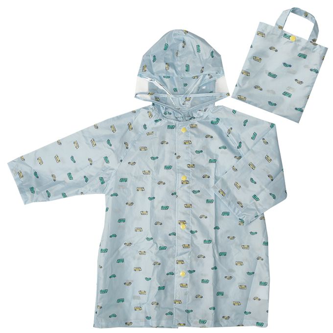 akachan honpo - 雨衣-汽車-藍色