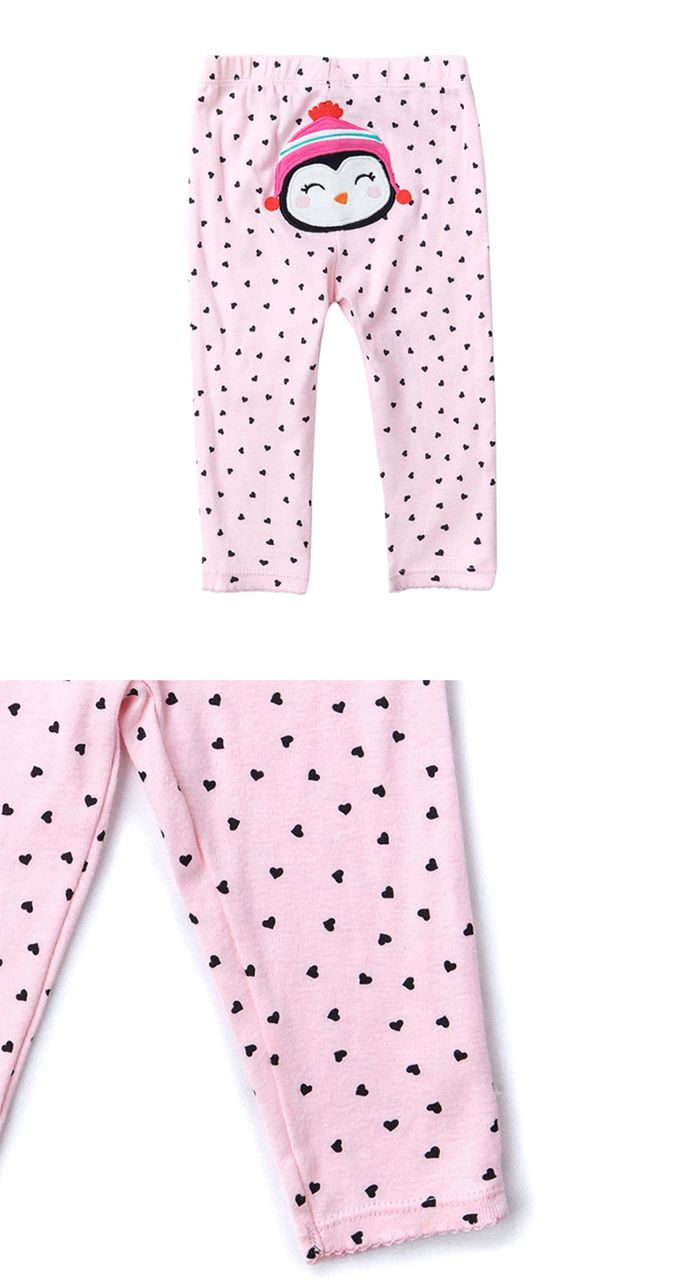 美國 Carter's - 企鵝刺繡短袖+長袖包屁衣+長褲3件組 (18 M)