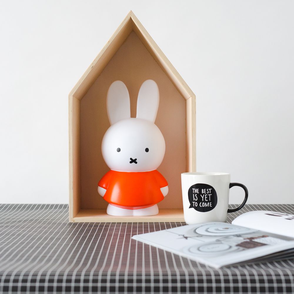 Miffy 米菲兔經典款公仔存錢筒-大號-紅色